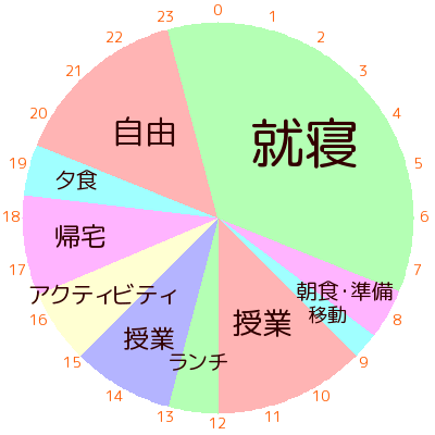 1日のスケジュール