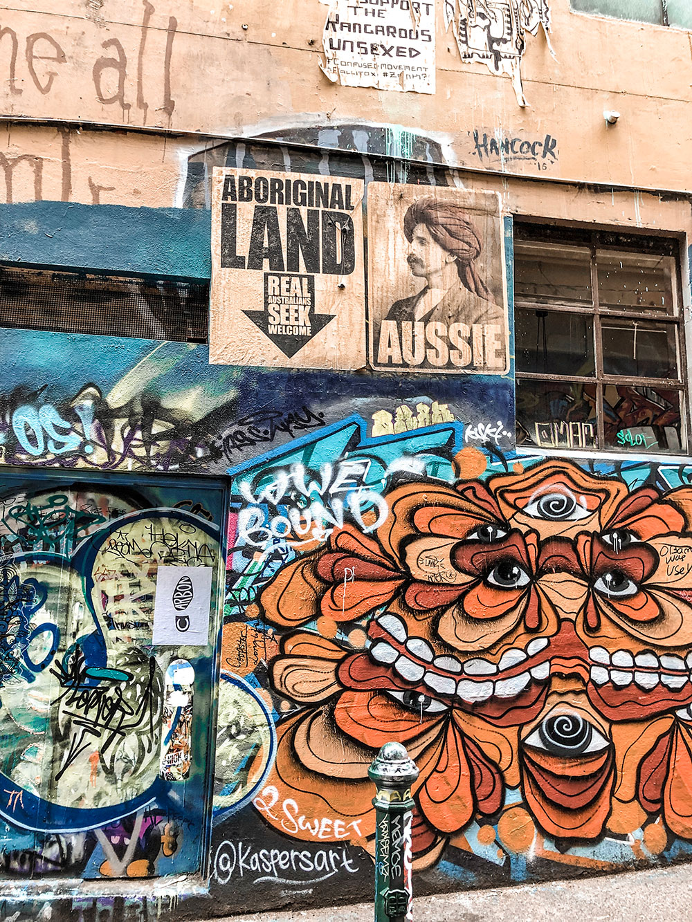 オーストラリアの壁画