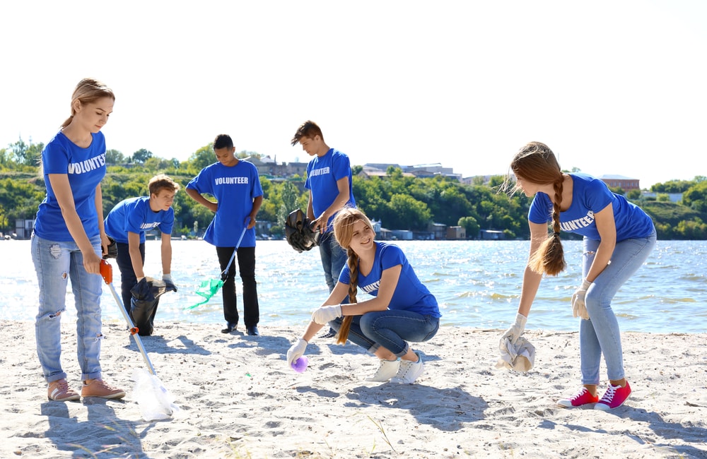 ハワイで清掃のボランティア